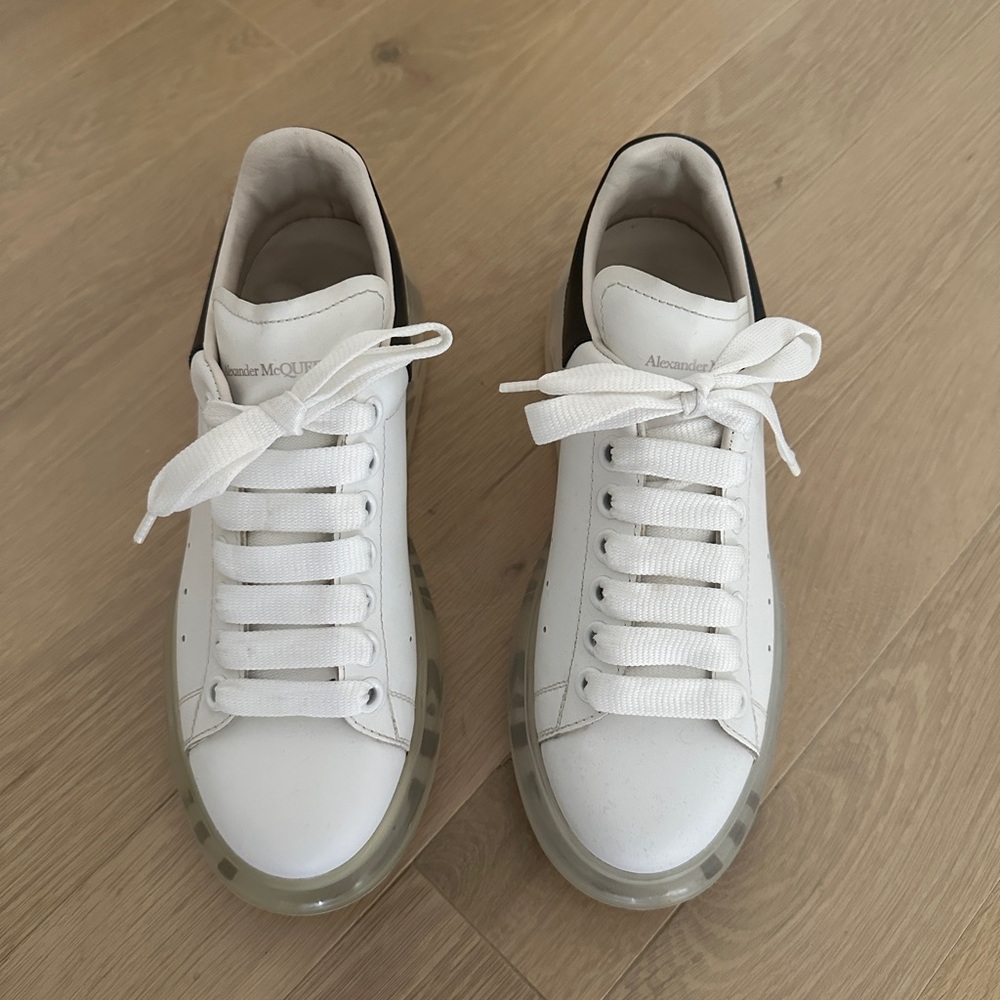Alexander McQueen clear sole sneakers